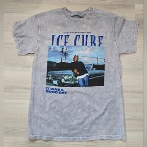 Ice Cube West Coast "It Was A Good Day" Acid Wash Grey Size M NWT